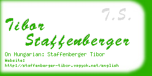 tibor staffenberger business card